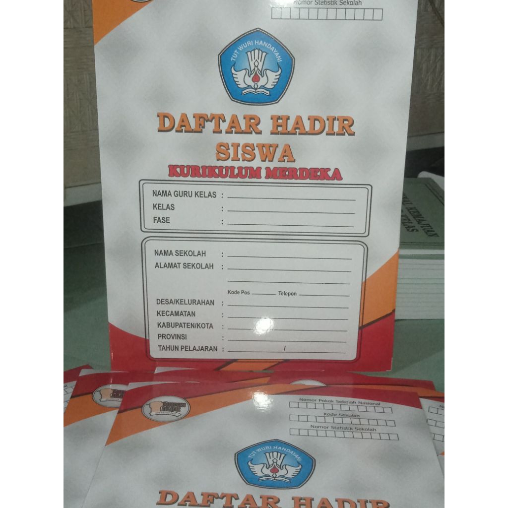 buku absen siswa-siswi  / absensi siswa-siswi  / daftar hadir siswa-siswi / absen siswa