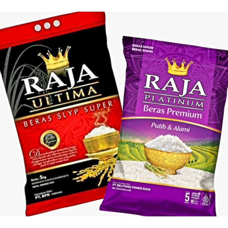 

BERAS RAJA PLATINUM DAN ULTIMA PREMIUM 5KG