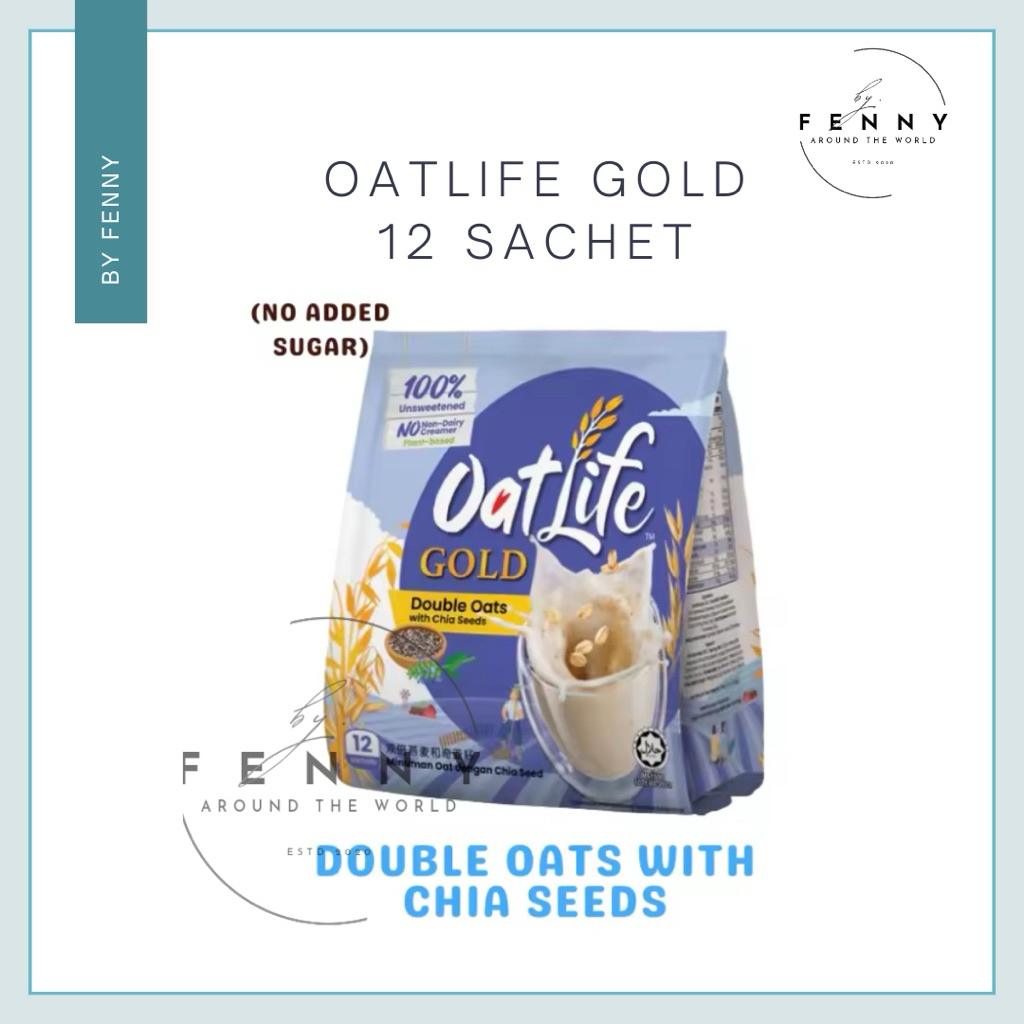 

OATLIFE CAFE - DOUBLE OUT WITH CHIASEED - 100% UNSWEETENED - No Creamer Low Sugar - Original Malaysia