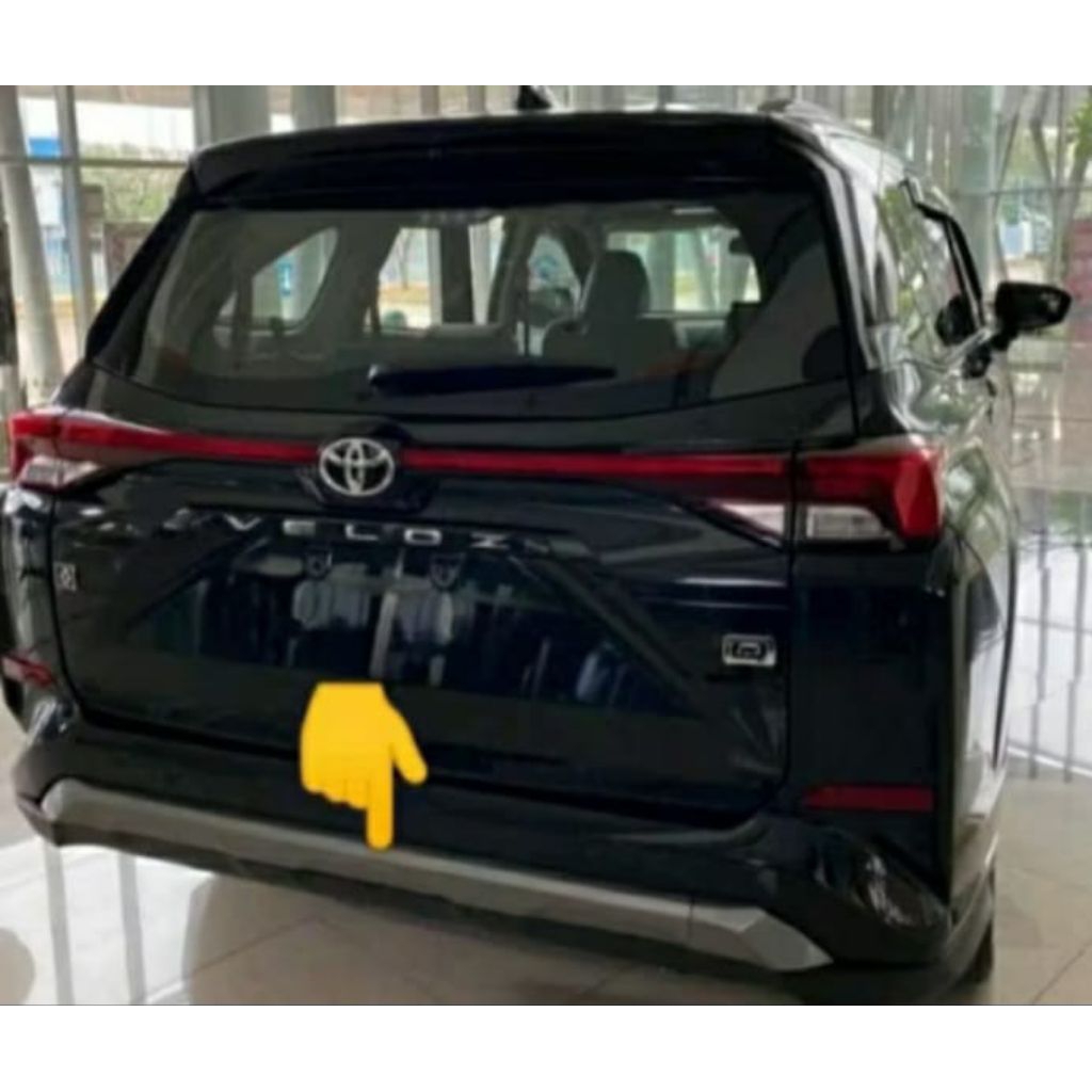 COVER SPOILER MOULDING BEMPER BUMPER BELAKANG AVANZA VELOZ 2022 ORIGINAL