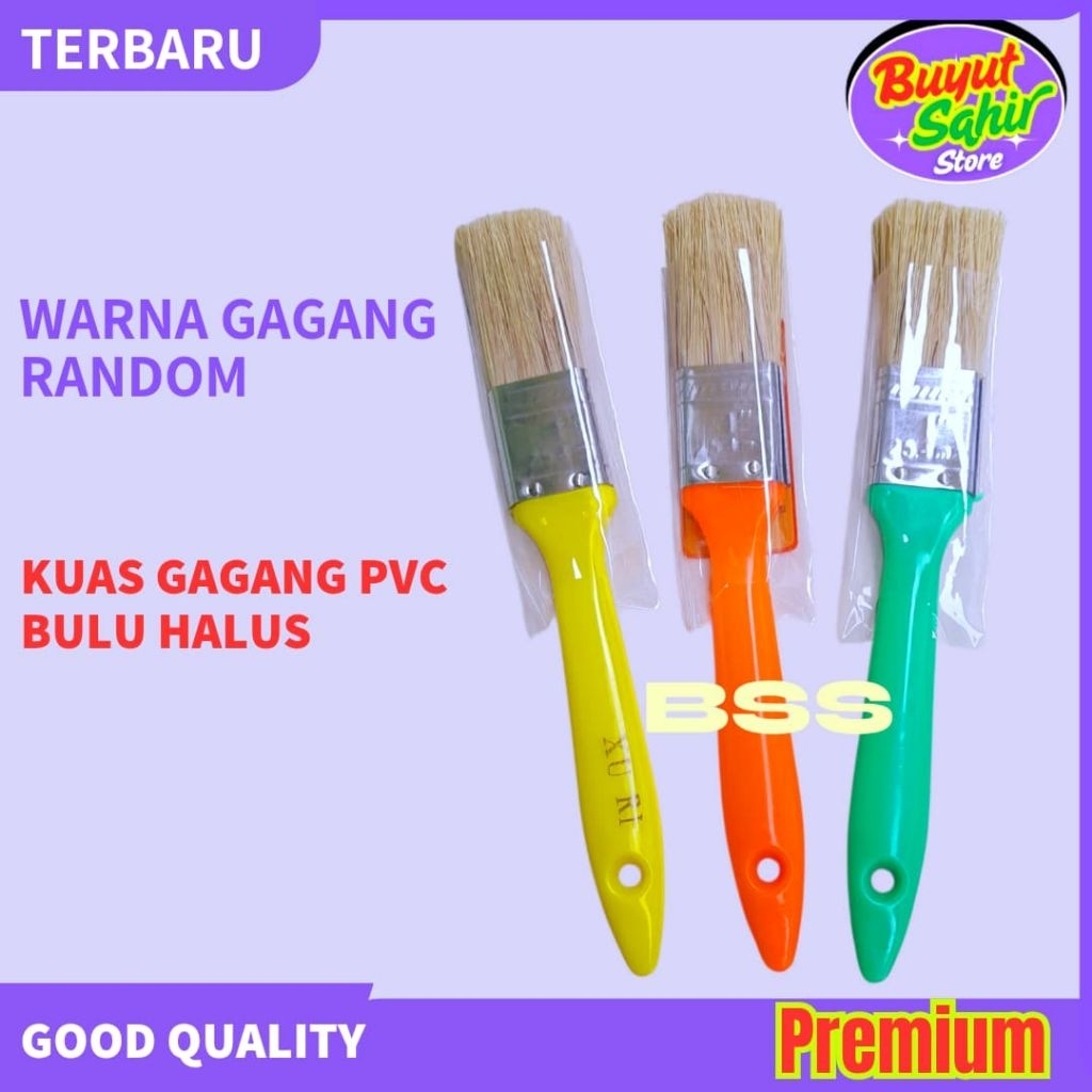 

Kuas Cat Tembok kuas Besi Gagang PVc 1 in