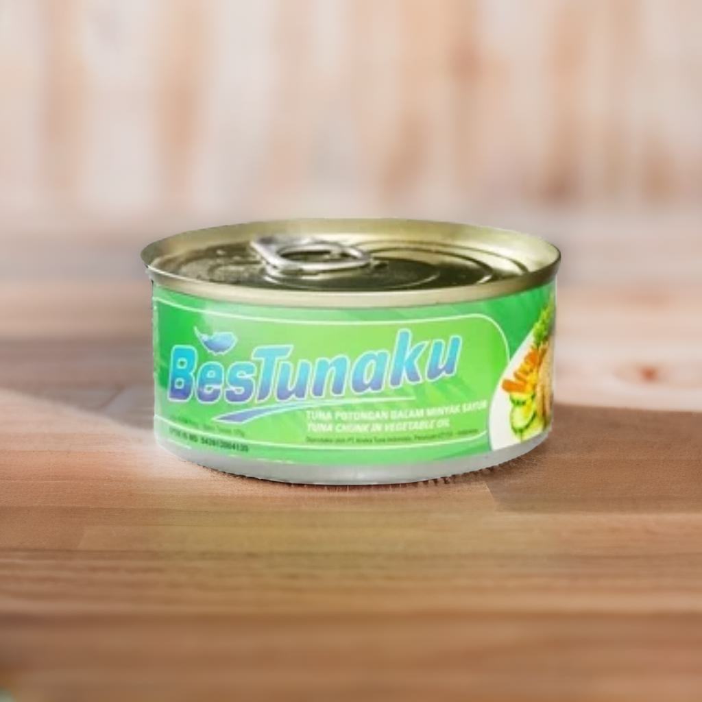 

BESTUNAKU Tuna Chunk In Vegetable Oil 150 gr /Tuna Potongan dalam Minyak Sayur