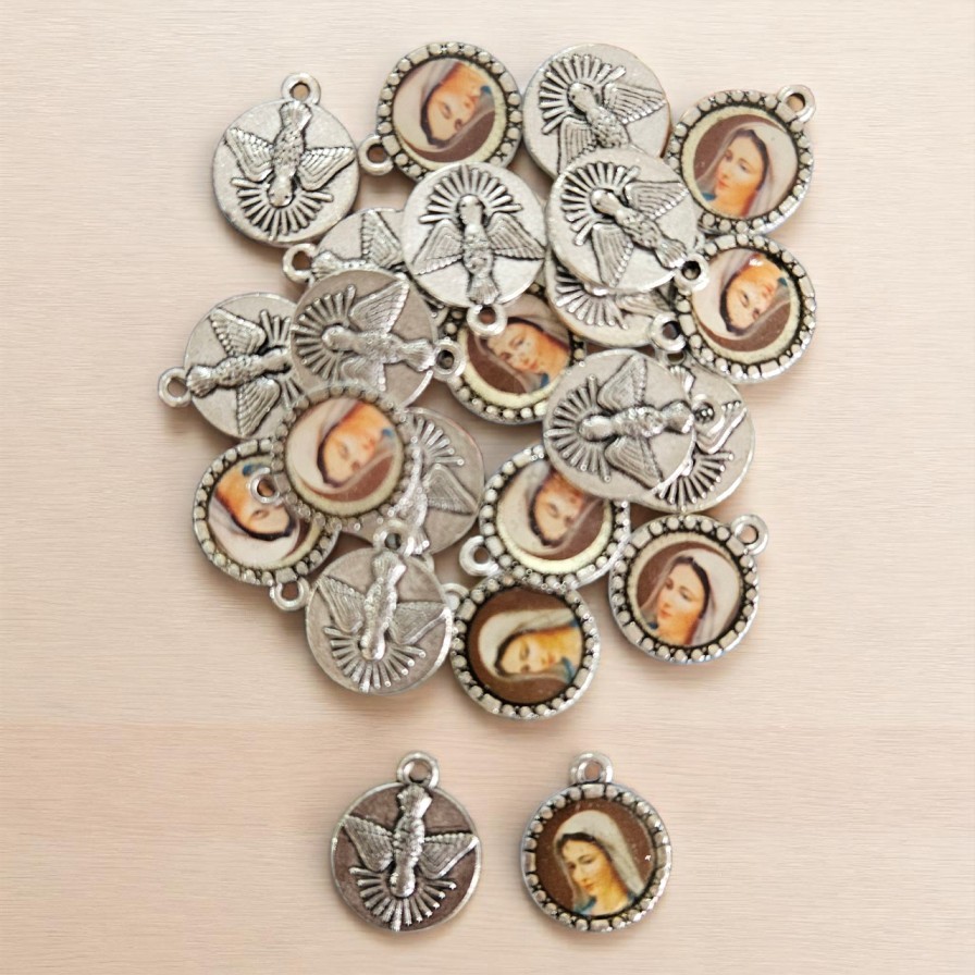 Liontin Maria Holy Spirit 2cm Isi12pcs Lusinan