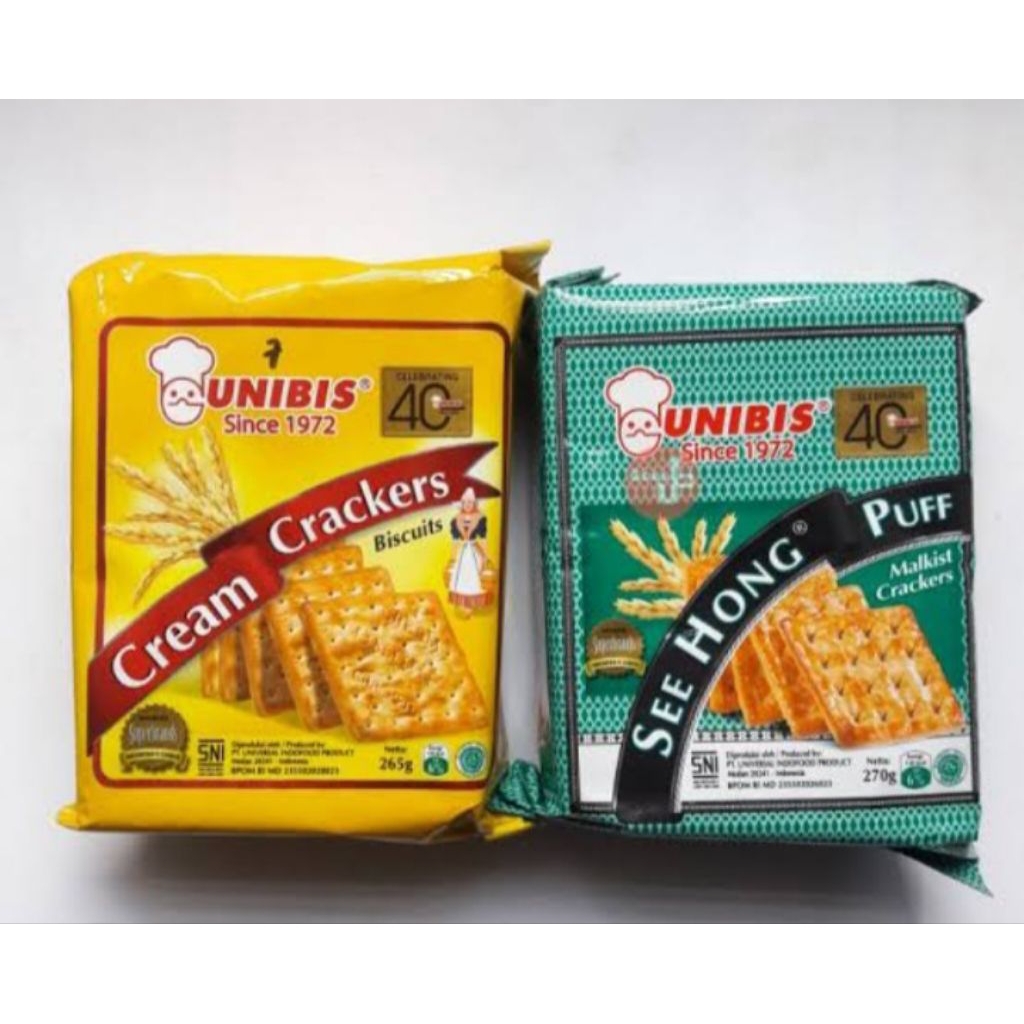 

Unibis See Hong Puff Sugar 252g Citarasa Lezat/Unibis Cream Crackers Rasa EnakMengenyangkan