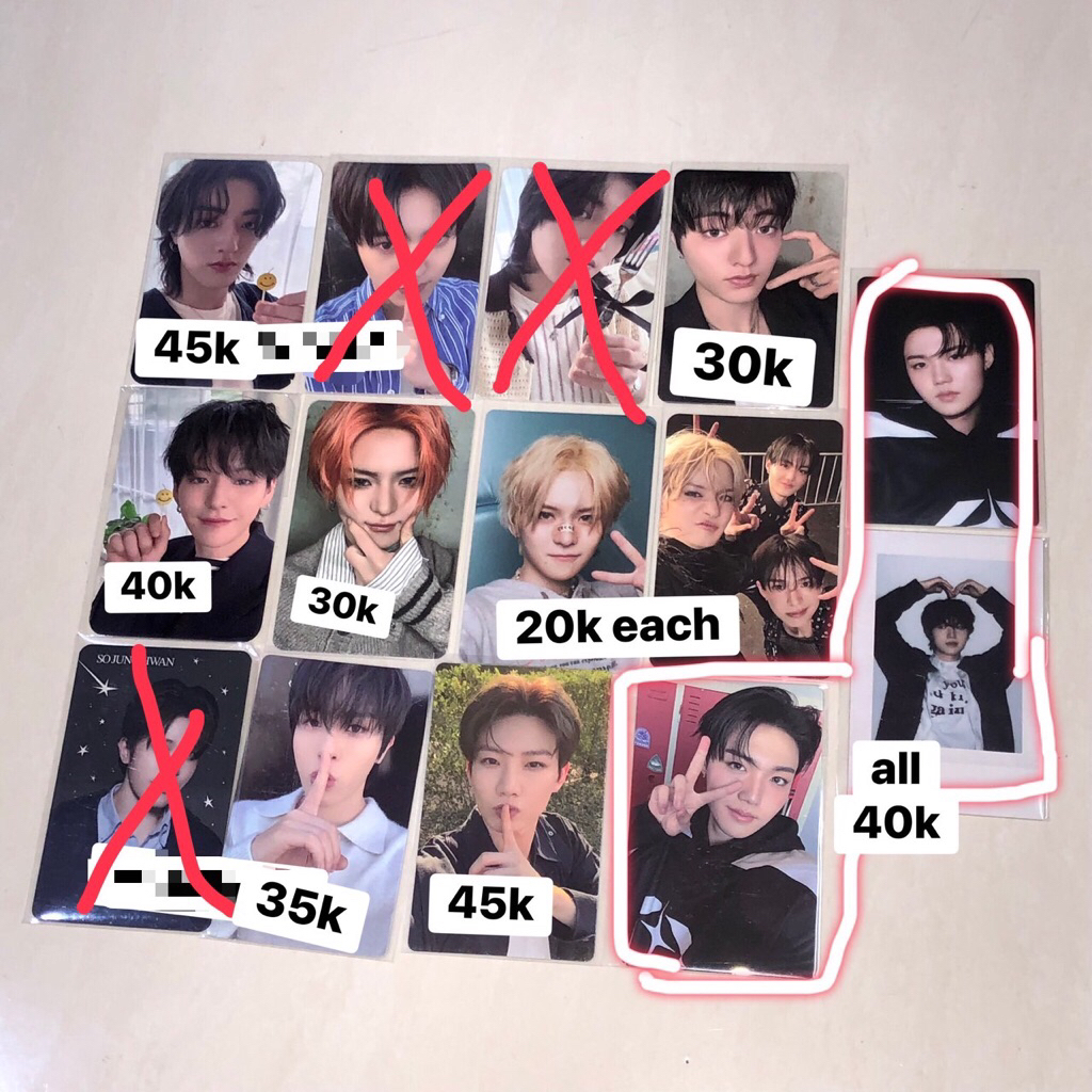 [ready stock] official photocard treasure aab pc haruto yoshi doyoung junghwan junkyu asahi unit mem