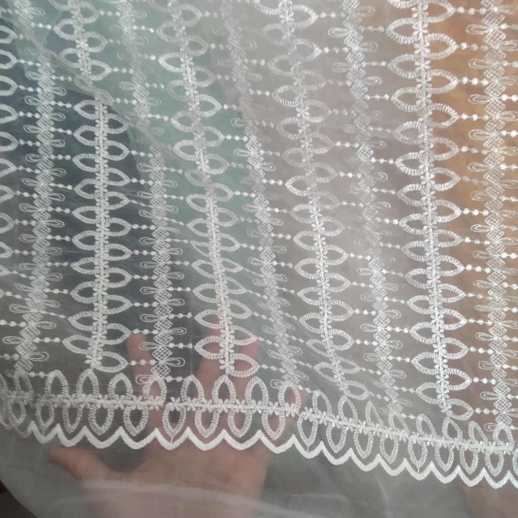 Kain organza bordir | Harga/0,5m | bahan organza bordir| bahan organza bordir | kain organza bordir.