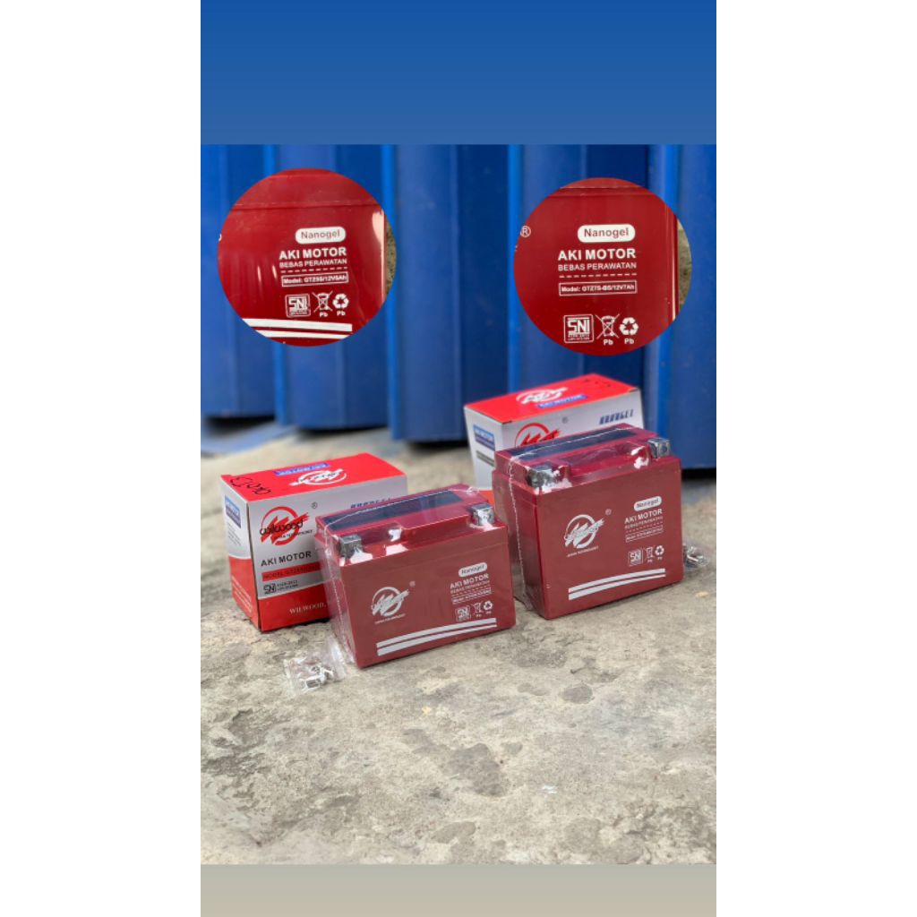 AKI KERING / ACCU WILWOOD 12V5AH DAN 12V7AH NANO GEL
