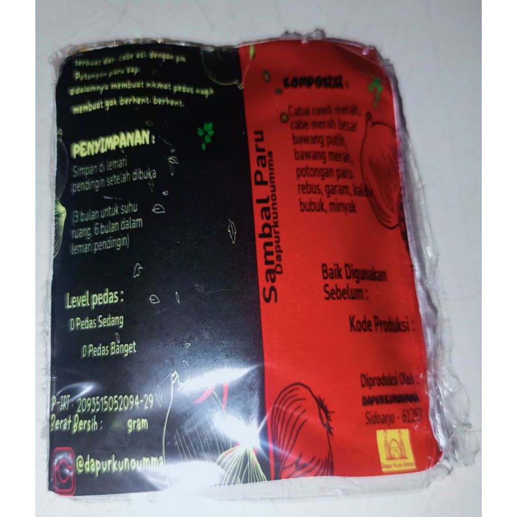 

Sambal Paru