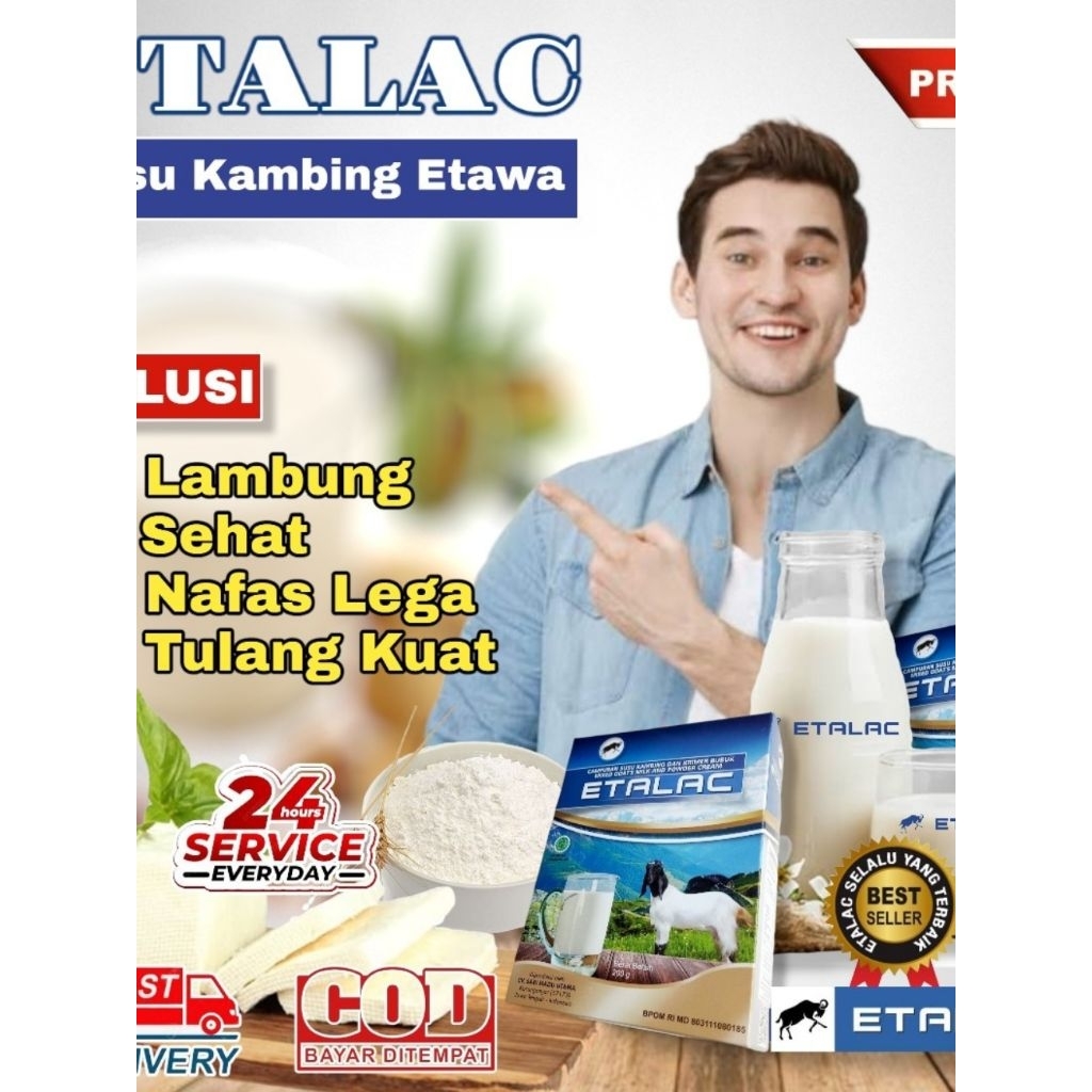 

Susu Kambing Etawa ETALAC Bubul ORIGINAL ( Paket 5 Box) COD