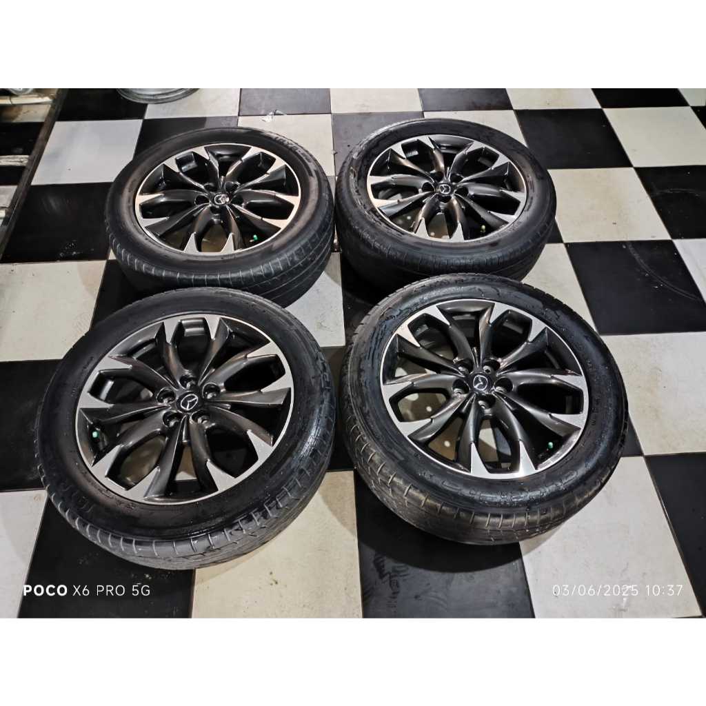 Velg MOBIL Second ORIGINAL MAZDA CX5 Ring 19 Lubang 5X114 + Ban 255 50 R19