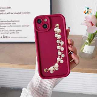 GC95 Case Casing Silikon Matte Rose Pearl Chain Grip - Casing Hp Compatible For REDMI 6X A2 LAMA POC