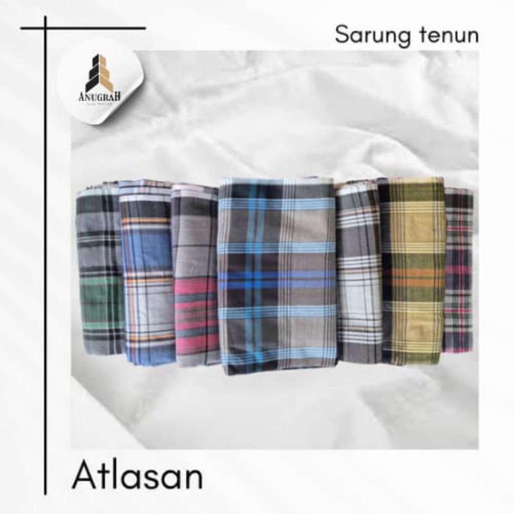 Sarung Tenun Motif Kotak Atlas Idaman