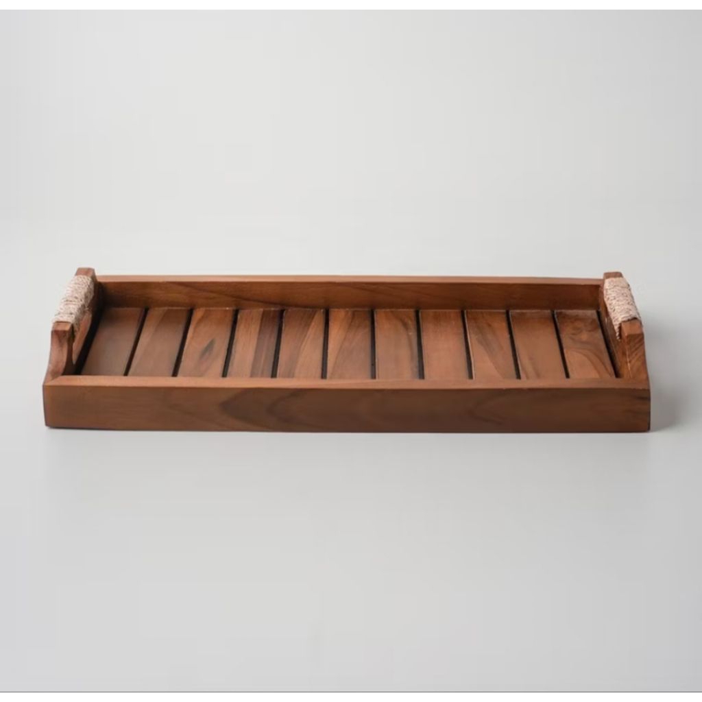 nampan saji / nampan kayu jati / nampan estetik