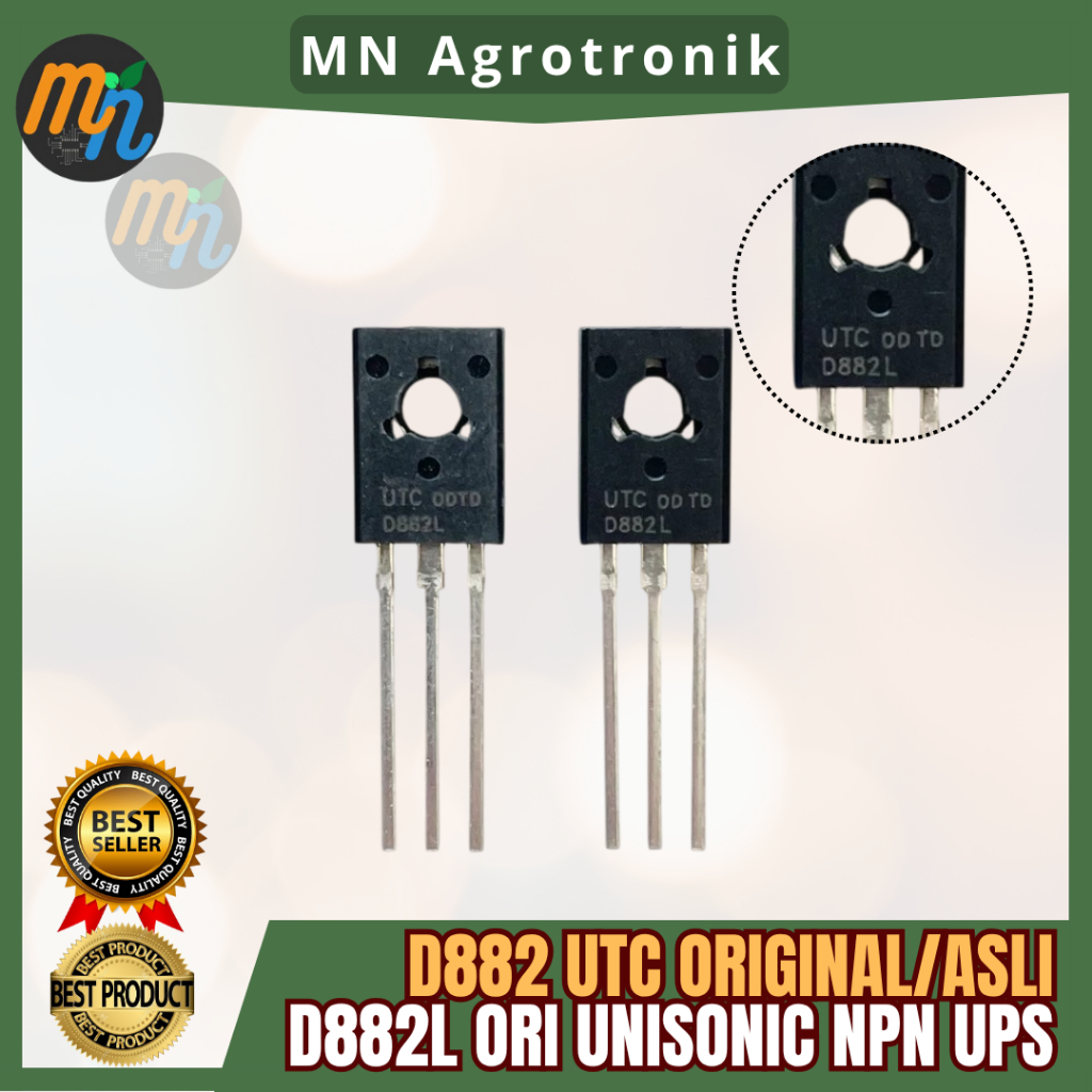D882 UTC ORIGINAL ASLI D882L ORI D 882 UNISONIC NPN