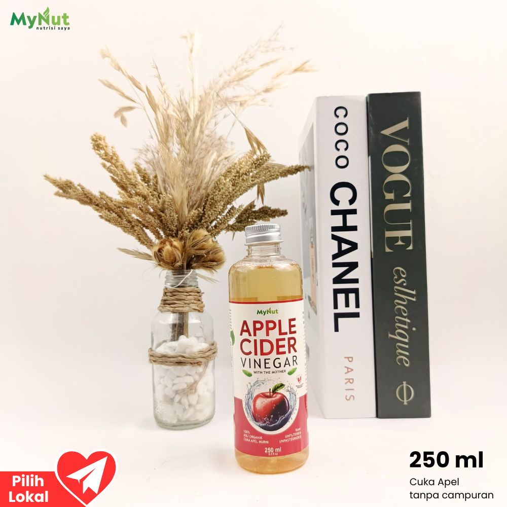 

MYNUT CUKA APEL 250 ML APPLE CIDER VINEGAR MINUMAN HERBAL ALAMI 100% ORIGINAL