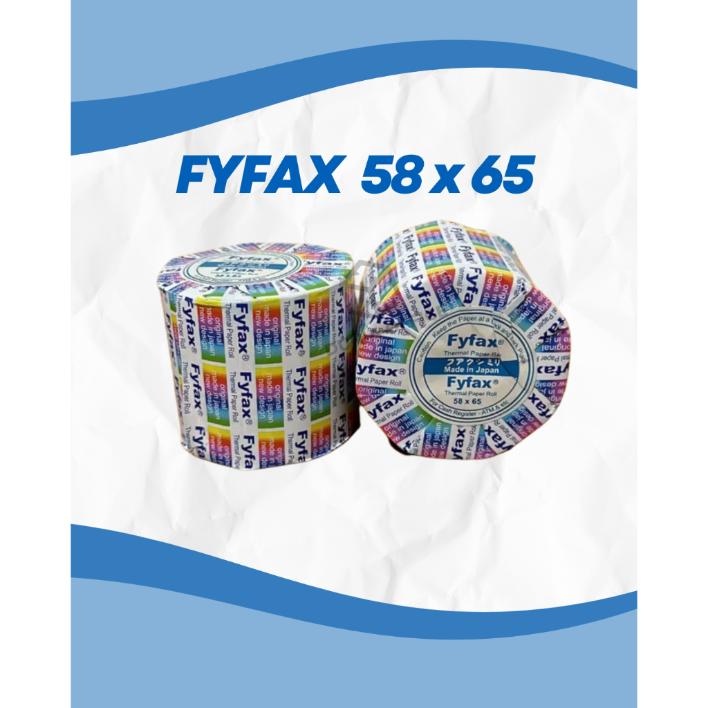 

Kertas Thermal EDC ukuran 58 x 65 Register Paper Roll Struk Kasir FyFax / Thermal Register