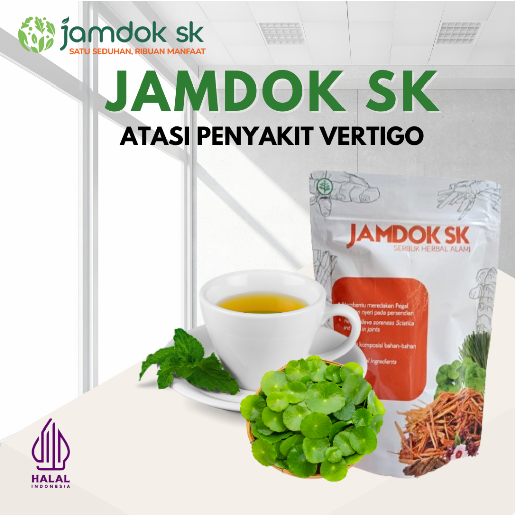 

Obat Pusing Herbal – JAMDOK SK Atasi Vertigo & Kepala Berkunang – Isi 20 Kantong
