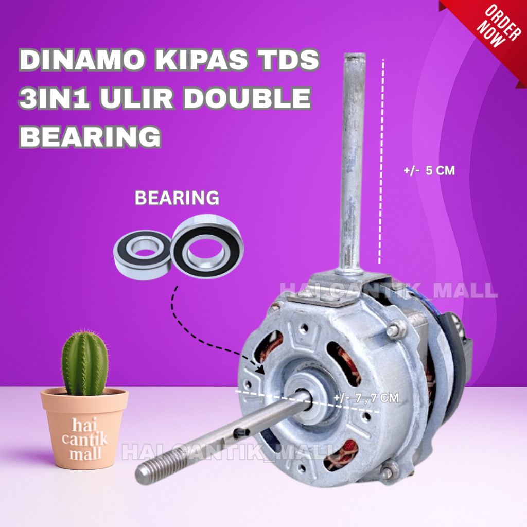 DINAMO KIPAS ANGIN GMC 18 INCH / MESIN MOTOR KIPAS ANGIN GMC TDS 18 INCH ULIR BEARING