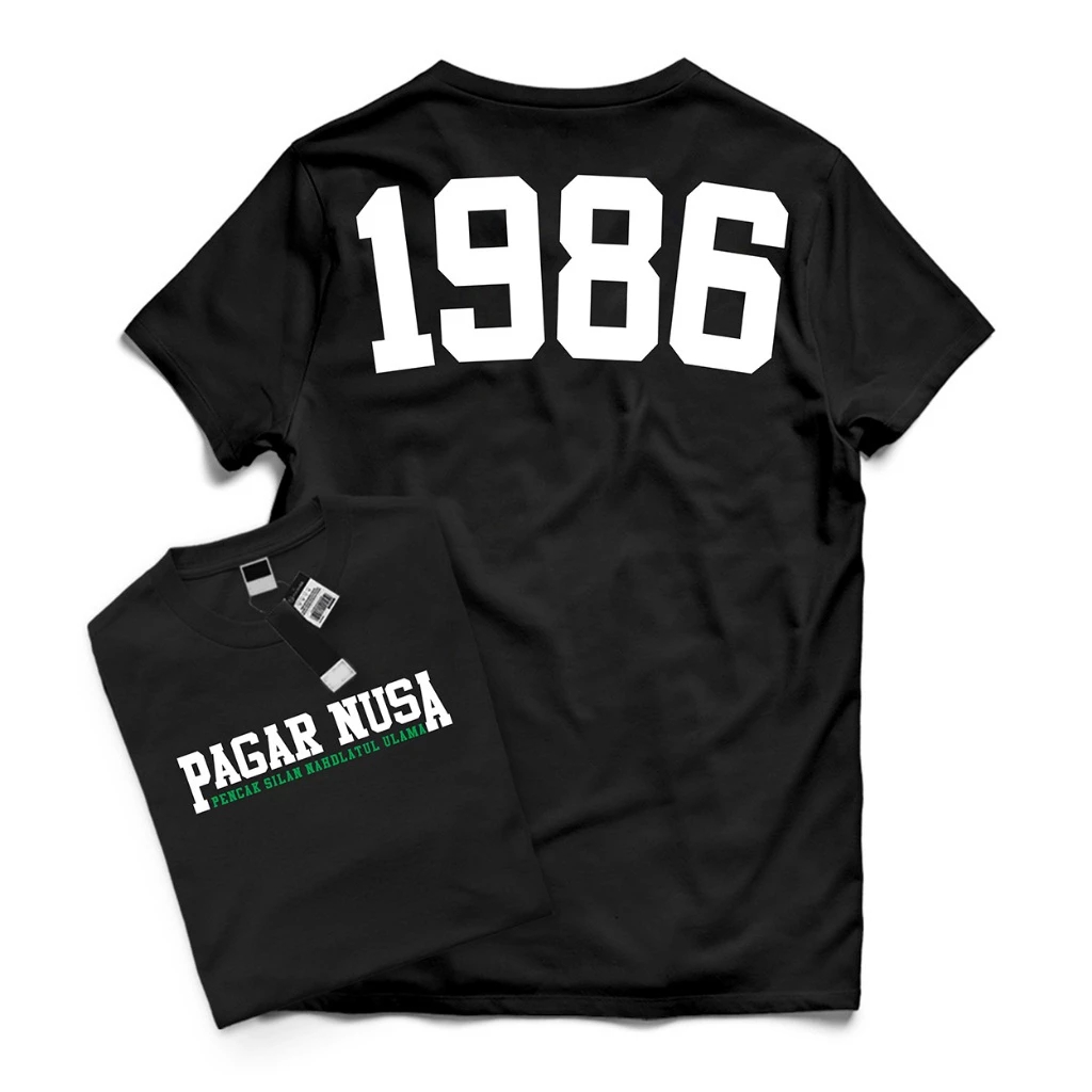 Baju Dewasa Kaos Distro Pagar Nusa NU 1986 24s / Kaos Perguruan Pagar Nusa 1986