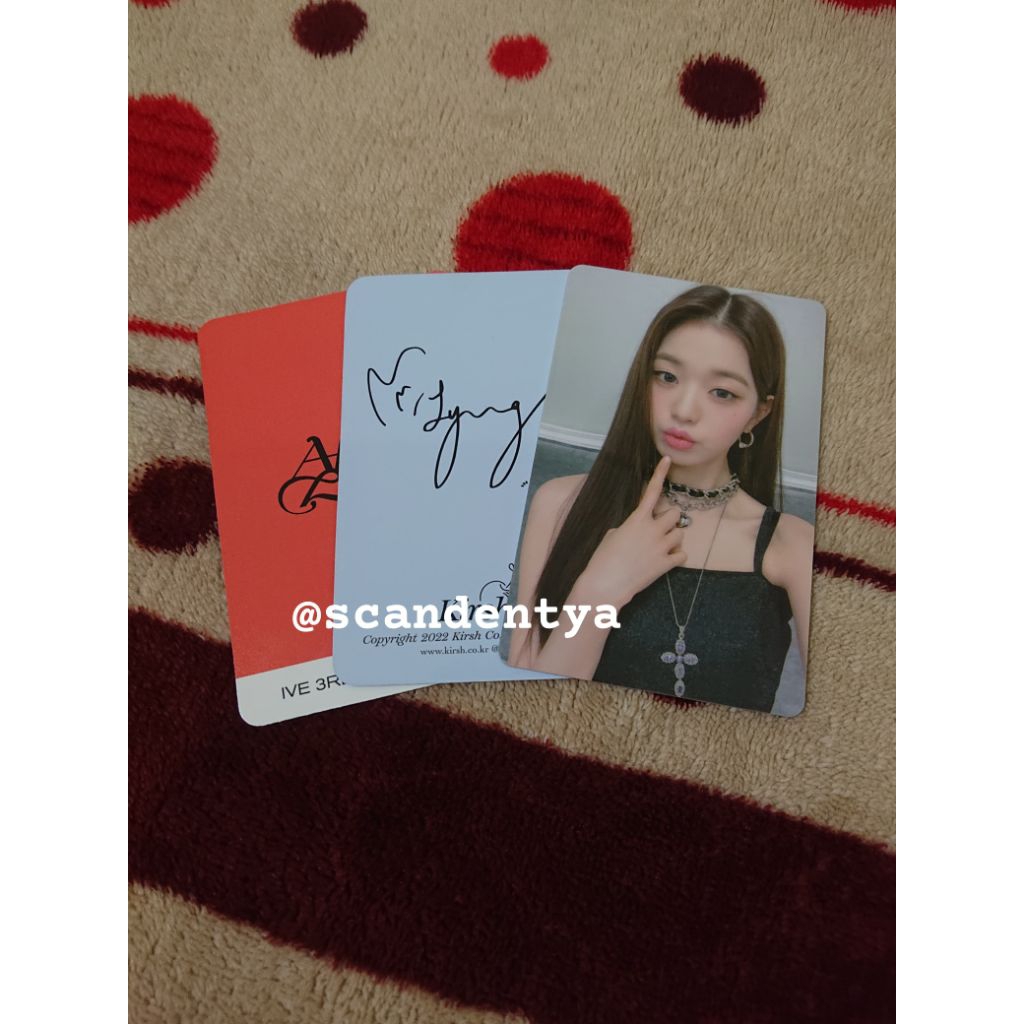 [READ DESCRIPTION] photocard Jang Wony Wonyoung IVE x Pepsi PVC version
