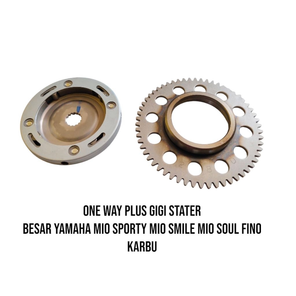 One way plus gigi stater besar Yamaha Mio sporty mio smile mio soul fino karbu original
