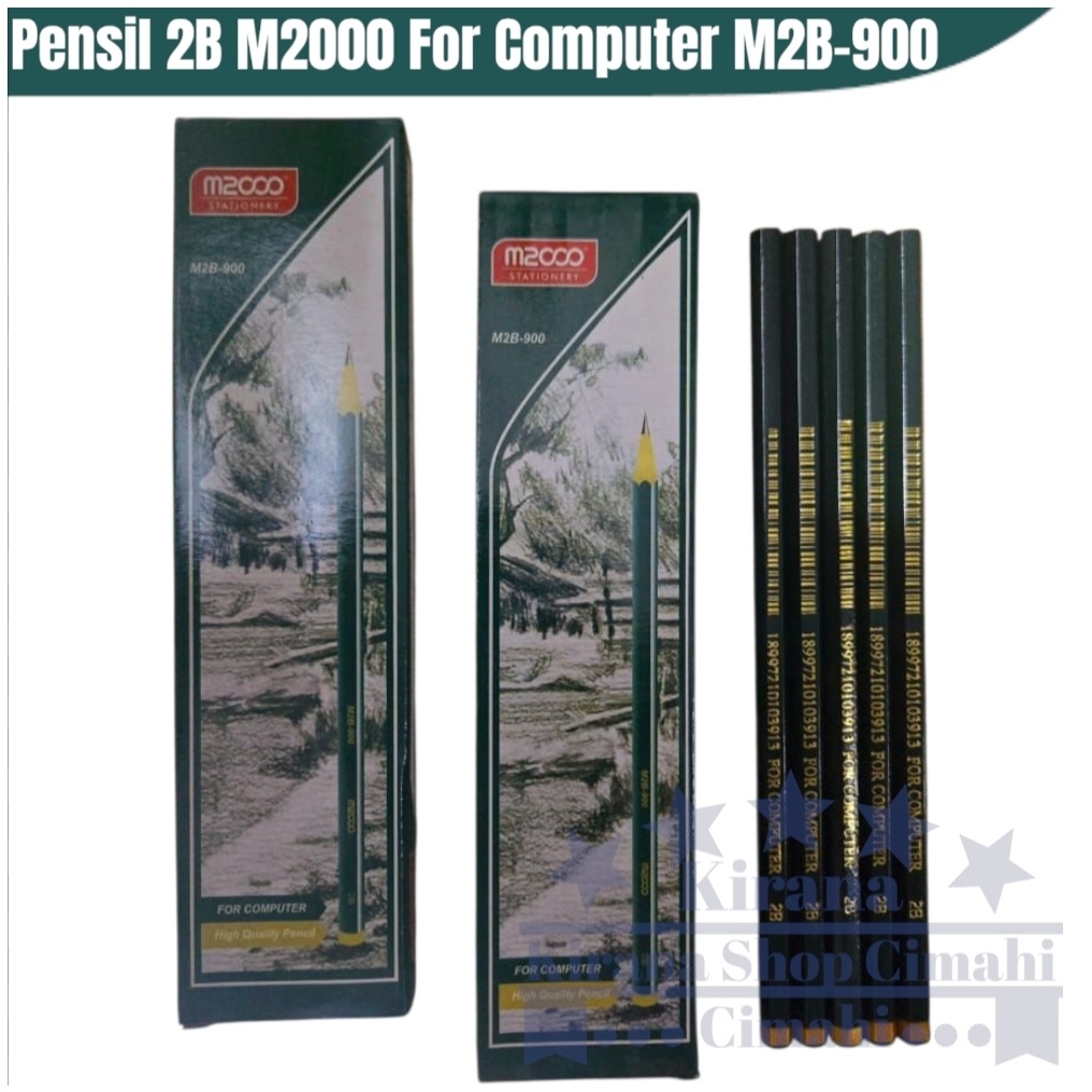 

Pensil / Pencil 2B For Computer isi 12 Pcs M2000