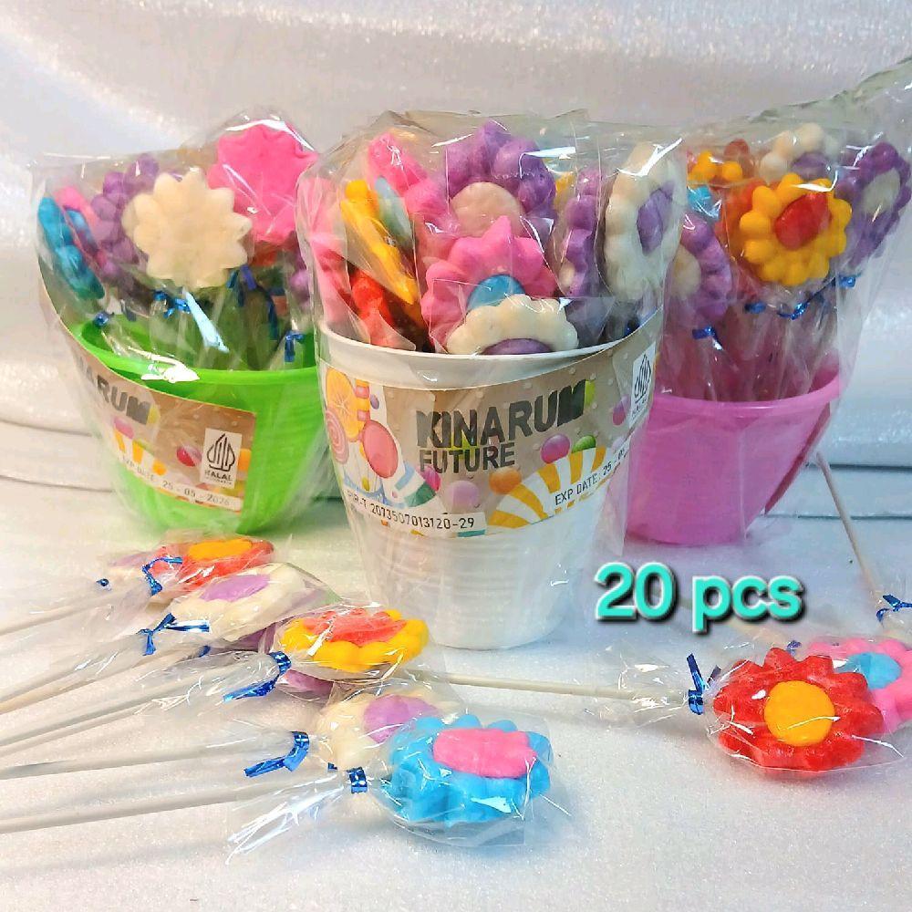 

permen BUNGA MATAHARI FREE POT isi 20 pcs