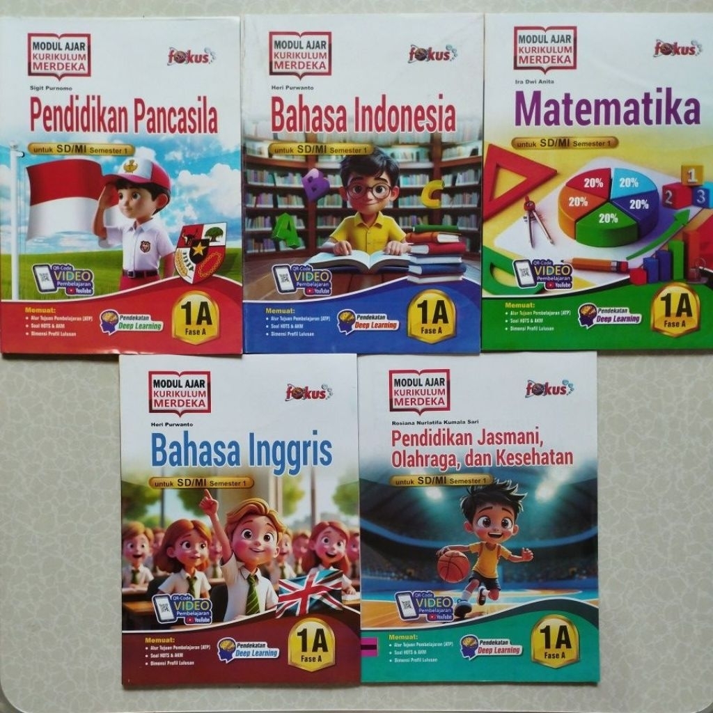 LKS MODUL FOKUS SD/MI KELAS 1 KURIKULUM MERDEKA SEMESTER 1, LKS FOKUS KELAS  1 SD/MI KURIKULUM MERDE