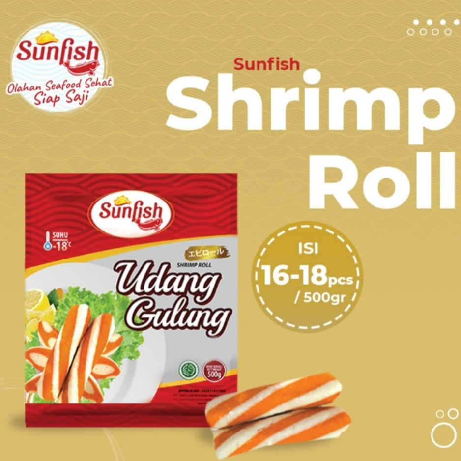 

SUNFISH UDANG GULUNG / SHRIMP ROLL KEMASAN 500GRAM - DISASS JOGJA