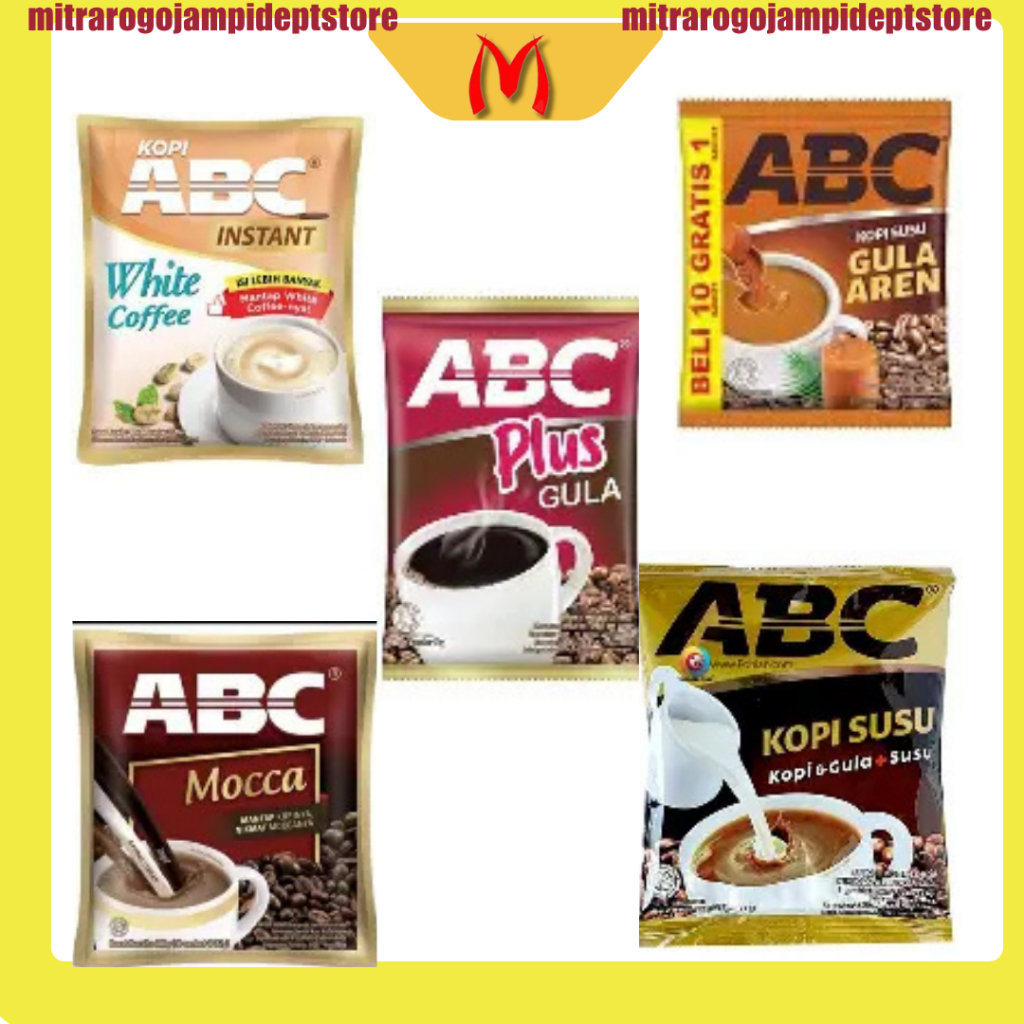 

Kopi ABC Sachet 1 Renceng 18g - 30g | ABC Susu | ABC Plus | Gula Aren