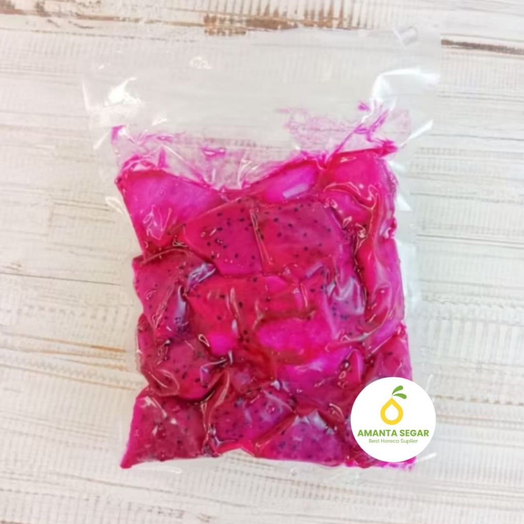 

Buah Naga Kupas Slice Frozen Beku Premium Terlaris Termurah 500 Gram Frozen Amanta Segar Dan Frozen