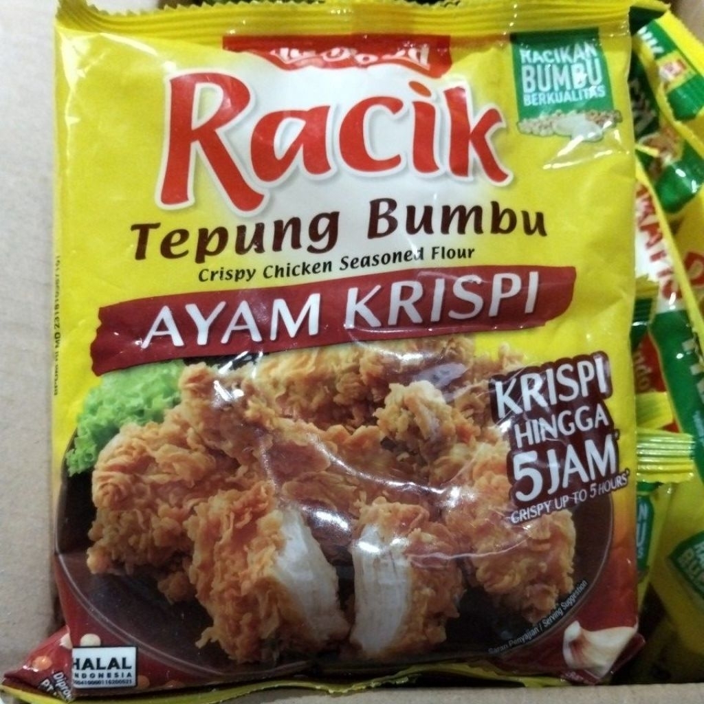 

Indofood Racik Tepung Bumbu Ayam Krispi 210g