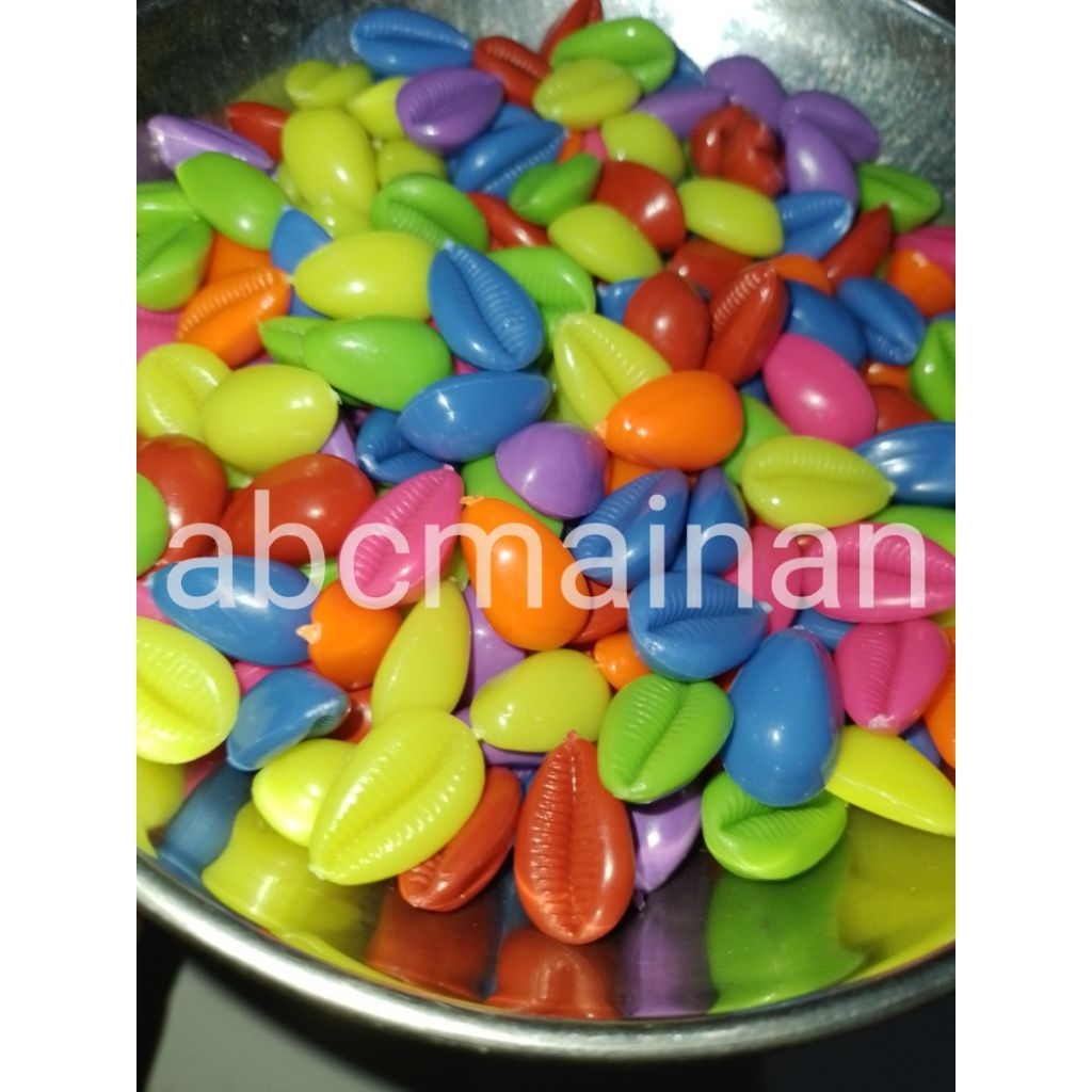 PAKET 500 PCS BIJI CONGKLAK WARNA WARNI