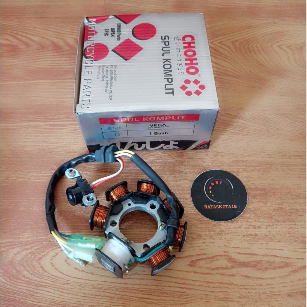 Spull Spool Assy Stator Assy Spul + Pulser Vega R Lama 2 soket merek Original Choho