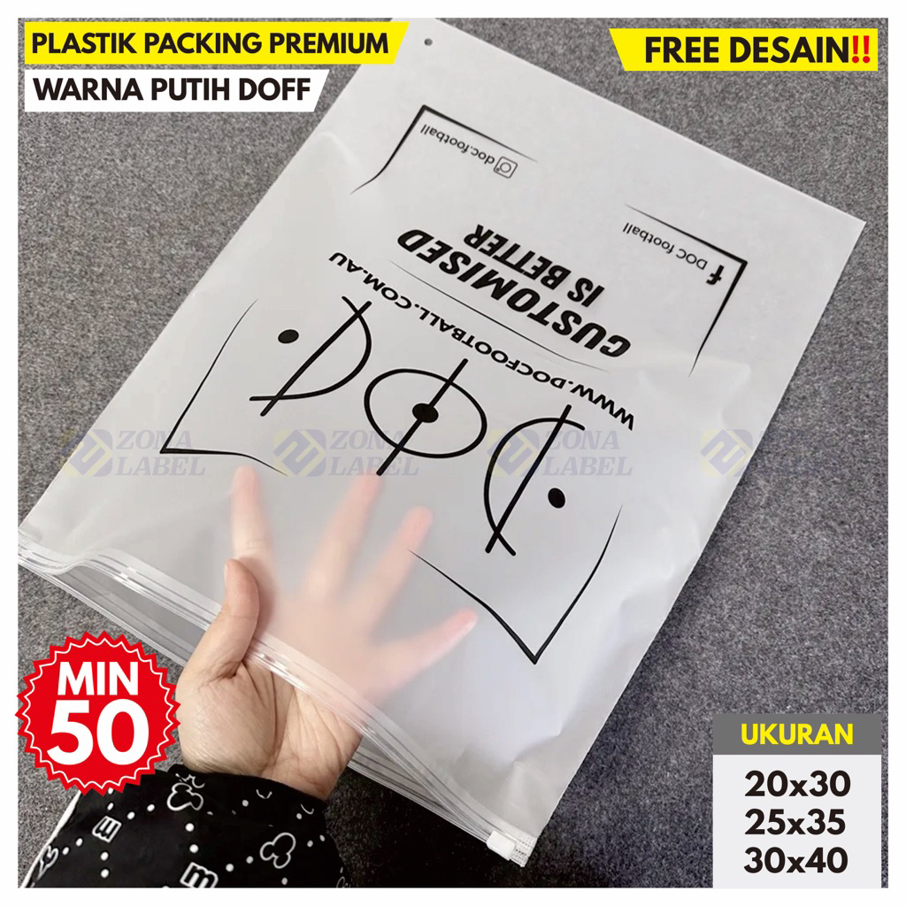 Plastik Ziplock Bag Custom / Ziplock Pouch Packaging / Zipper Bag Organizer