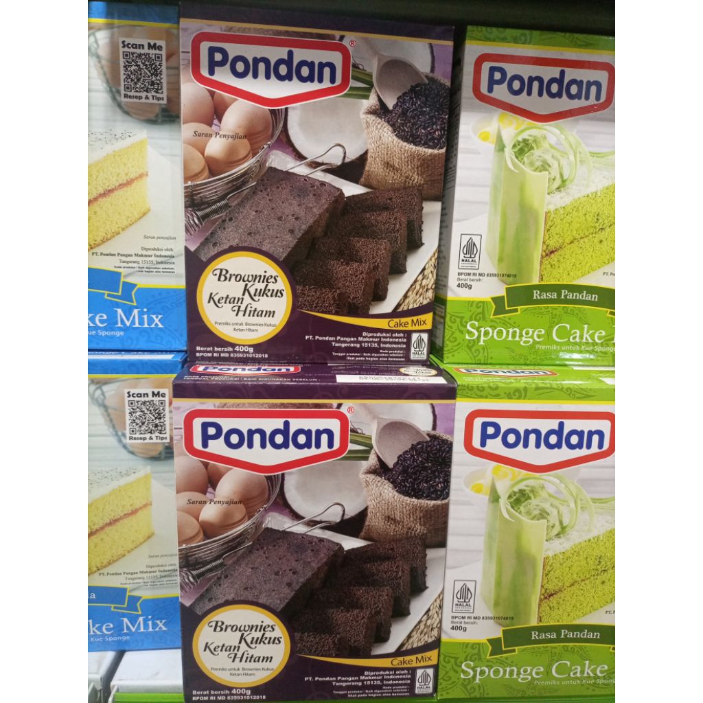 

READY BROWNIES KUKUS KETAN HITAM DARI PONDAN KEMASAN 400GRAM