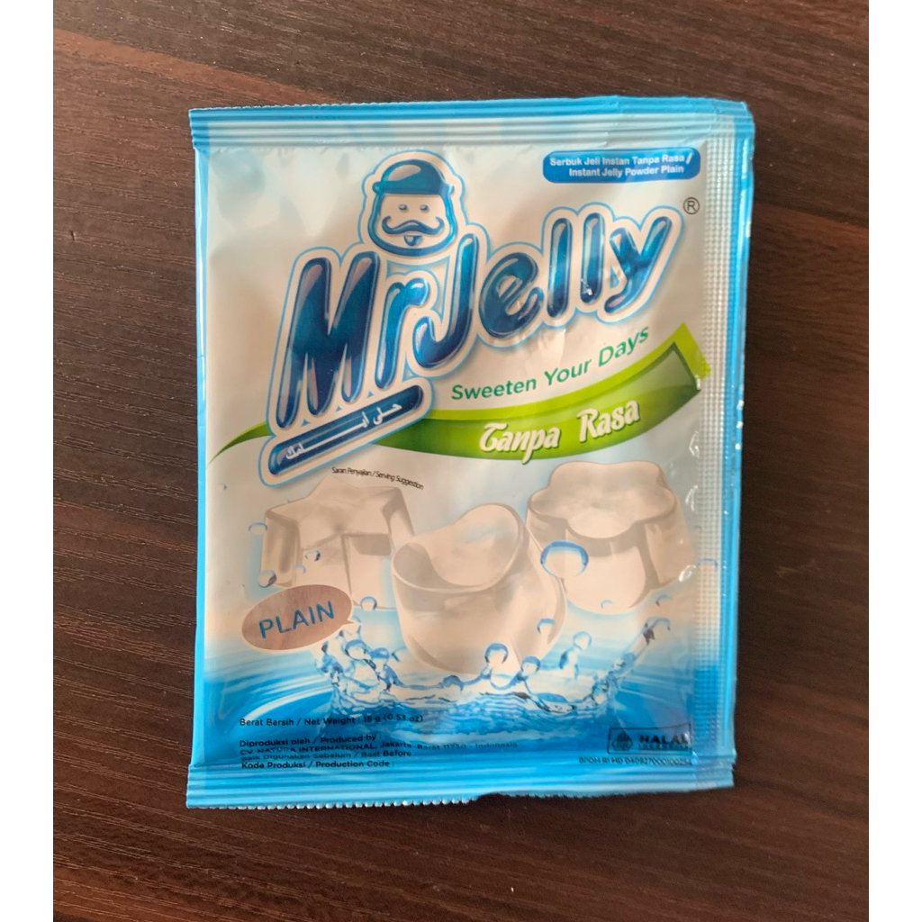 

Mr Jelly Plain / Agar Kemasan Bubuk Tanpa Rasa 15gr (1pcs)