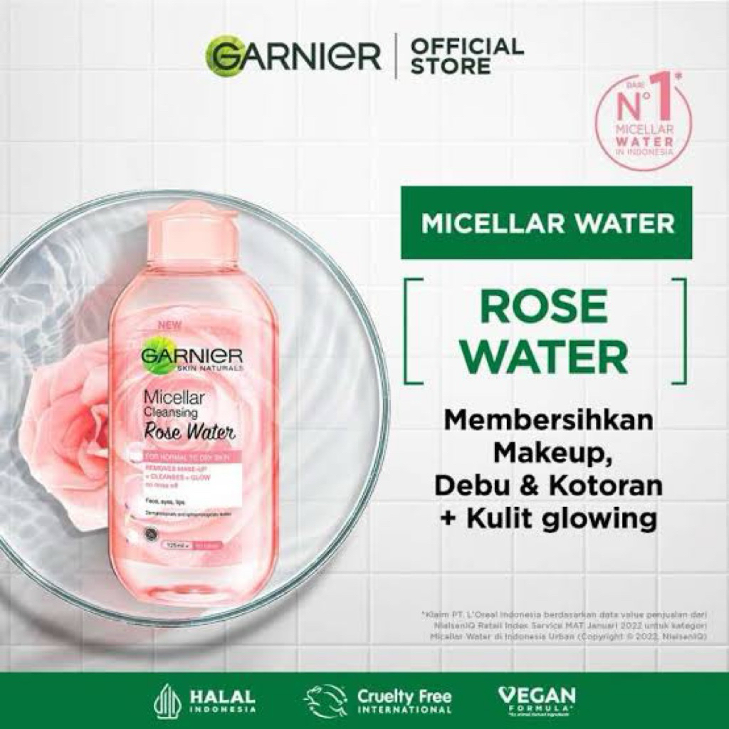 GARNIER Micellar water rose water 125ml