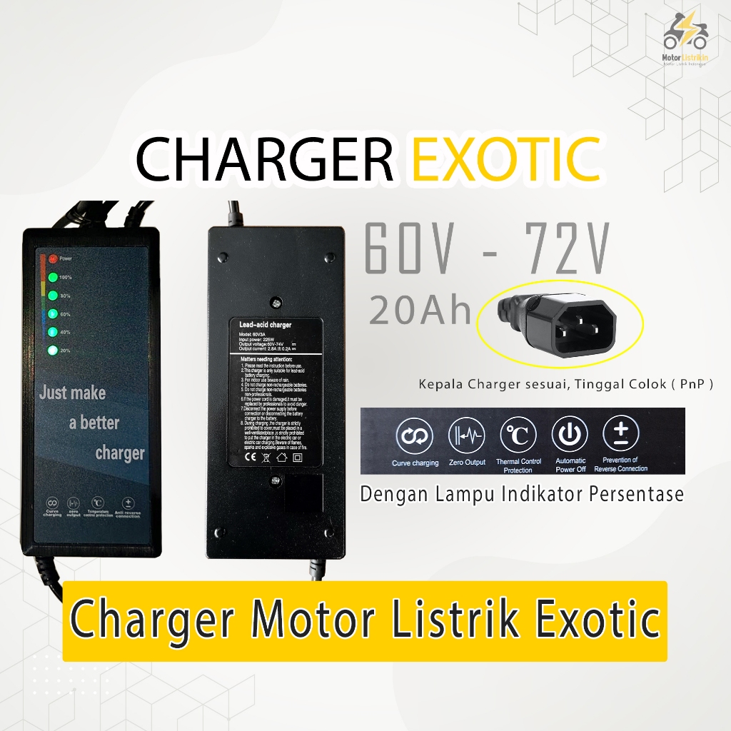 Charger Motor Listrik Exotic