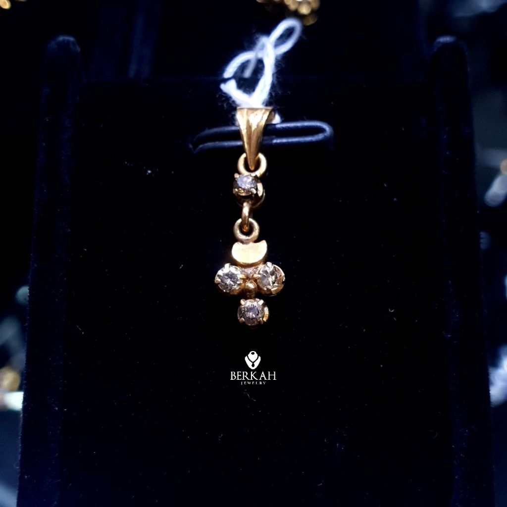 PROMO Liontin emas berlian asli natural diamond