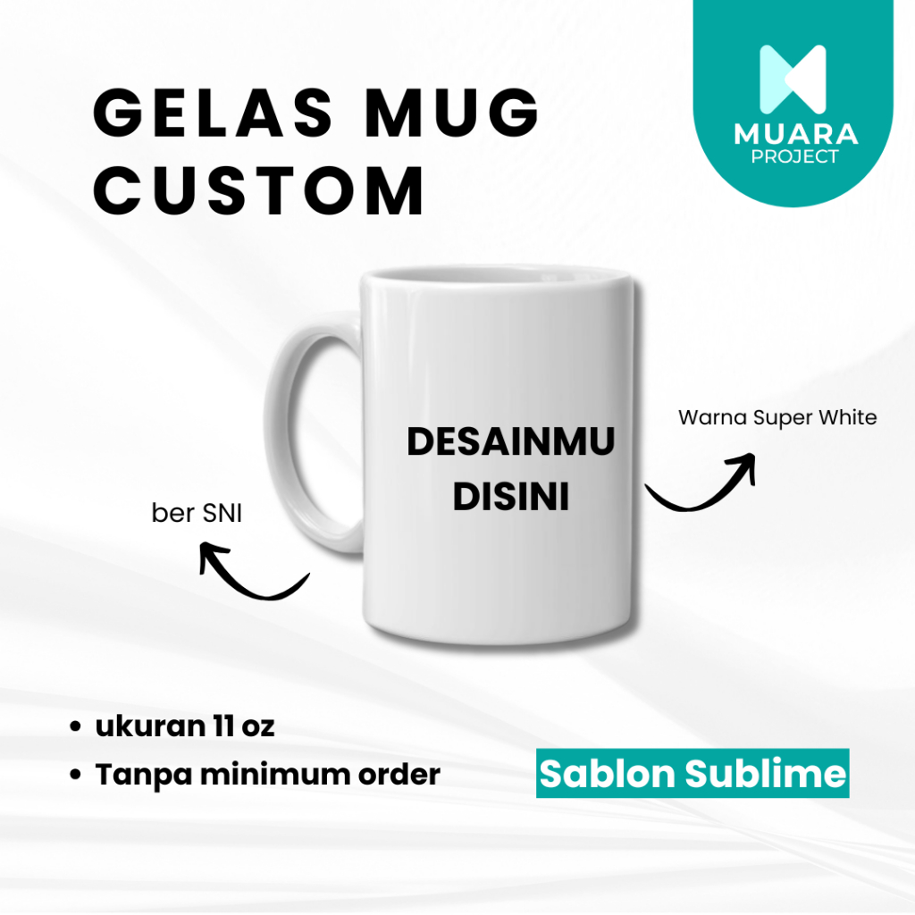 Mug Custom Satuan – Sablon Full Warna