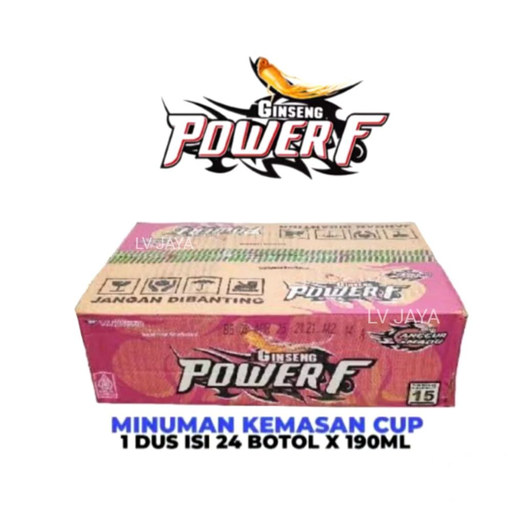 

POWER F ANGGUR 190ML 1 KARTON ISI 24