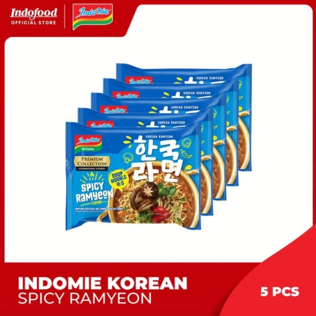 

5 PCS - Indomie Korean Spicy Ramyeon 83 Gr
