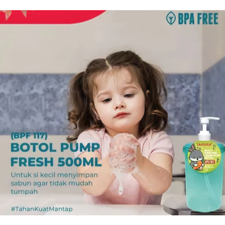 Botol Sabun Cair Pump 500ml / Botol Sabun 500ml / Botol Pump Plastik / Tempat Sabun Murah