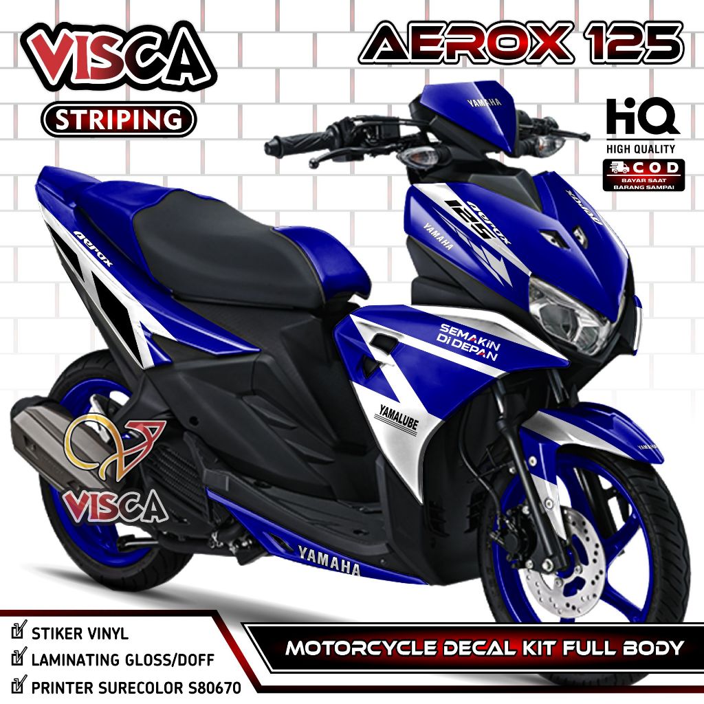 Decal Aerox 125 Fullbody - Stiker Aerox 125 Full Body - Dekal Aerox 125 - Striping Aerox 125 Variasi