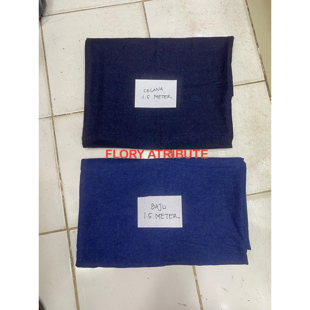 BAHAN BLUE JEANS WASH UNTUK 1 STEL (BAJU DAN CELANA) UNTUK SERAGAM COAST GUARD/KPLP