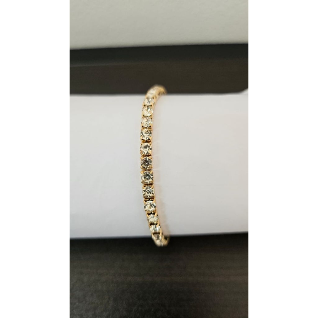 Gelang wanita drie - Bangle Tennis Chain Zircon