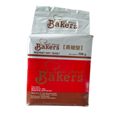 

AA BAKERS / ALL ABOUT BAKERS INSTAN DRY YEAST / RAGI INSTAN - 500 GRAM