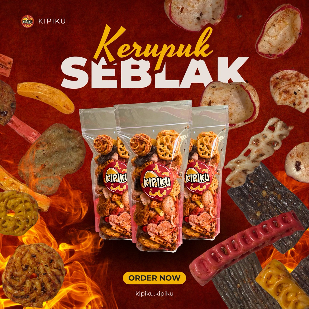 

Kerupuk Seblak Mix Campur Pedas Gurih 100 gram