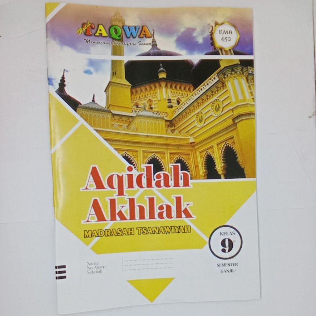 LKS AKIDAH AKHLAK KELAS 9 SEMESTER 1